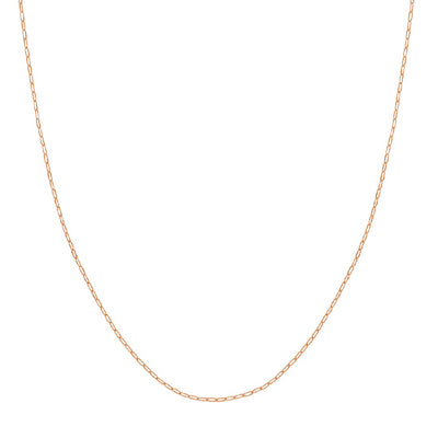 Paperclip 1.25mm Chain in Rose Gold