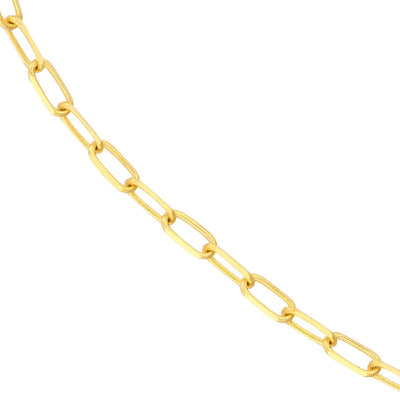 Yellow Gold 1.95mm Paperclip Chain