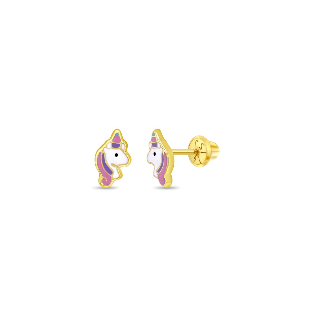 Pastel Unicorn Little Girl's Earrings