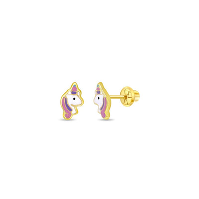 Pastel Unicorn Little Girl's Earrings