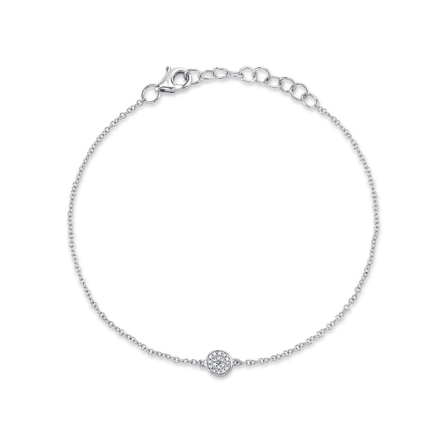 Shy Creation Pave Diamond Circle Bracelet