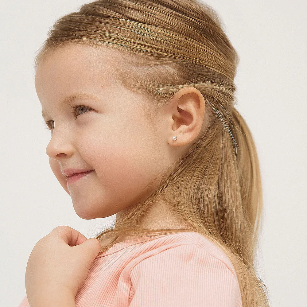 Freshwater Cultured Pearl Little Girl's Stud Earrings