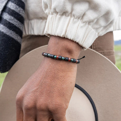Pig & Hen Brontide Koyasan | Black Men's Bracelet