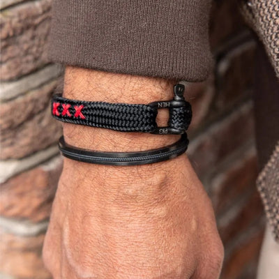 Pig & Hen Sharp Simon COA Black | Black Men's Bracelet