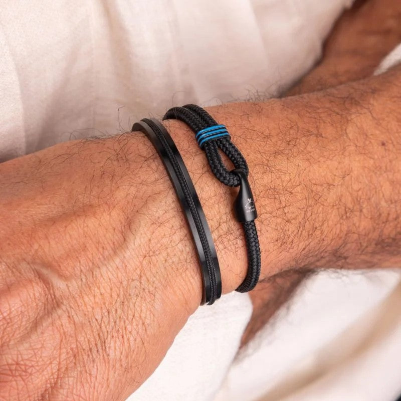 Pig & Hen Captain Carl Black | Black Men's Bracelet