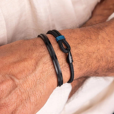 Pig & Hen Captain Carl Black | Black Men's Bracelet