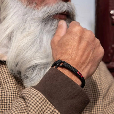 Pig & Hen Vicious Vik COA Black | Black Men's Bracelet