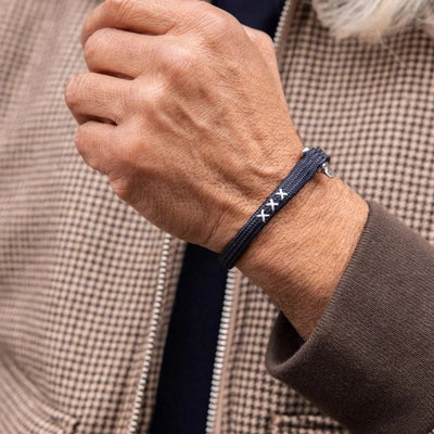 Pig & Hen Vicious Vik COA Navy | Silver Men's Bracelet