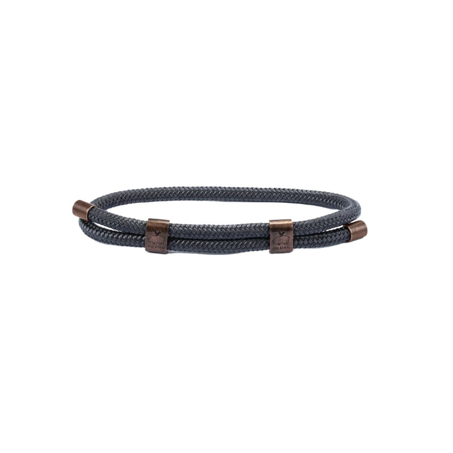 Pig & Hen Little Lewis DBL Slate Gray | Bronze Men's Bracelet