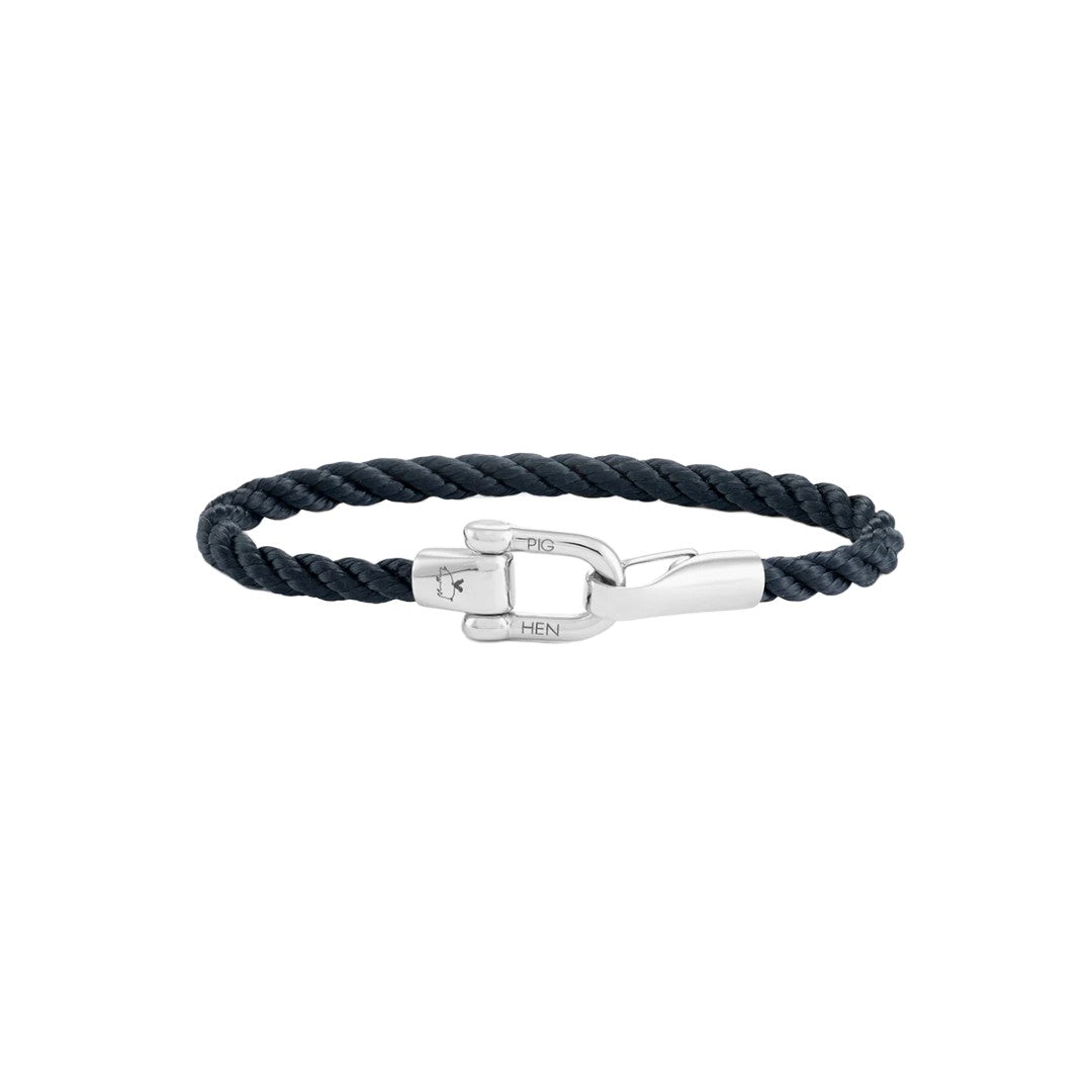 Pig & Hen Lobster Larry Navy | Silver Men's Bracelet