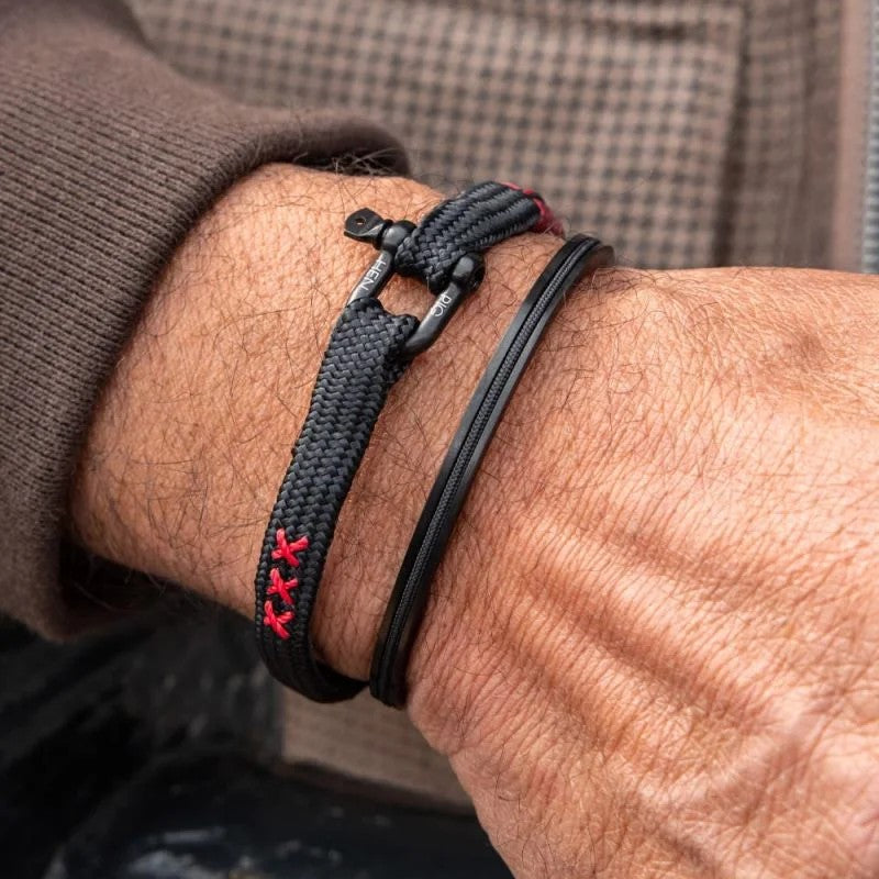 Pig & Hen Vicious Vik COA Black | Black Men's Bracelet