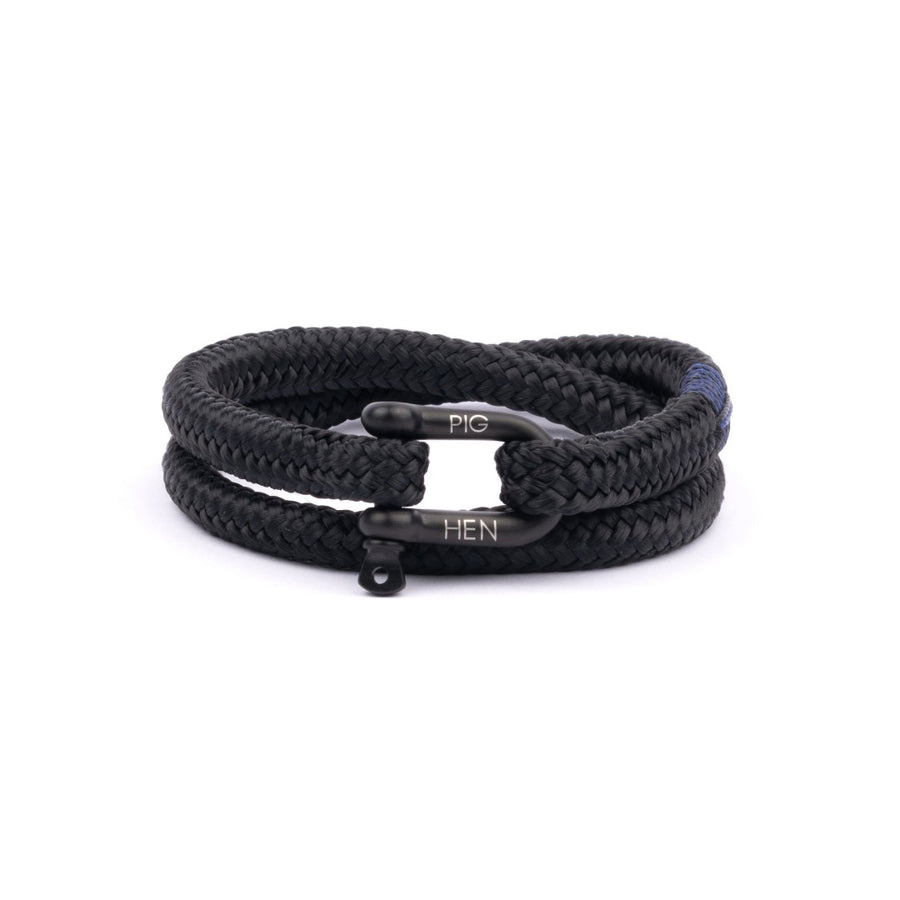 Pig & Hen Salty Steve Black | Black Men's Bracelet