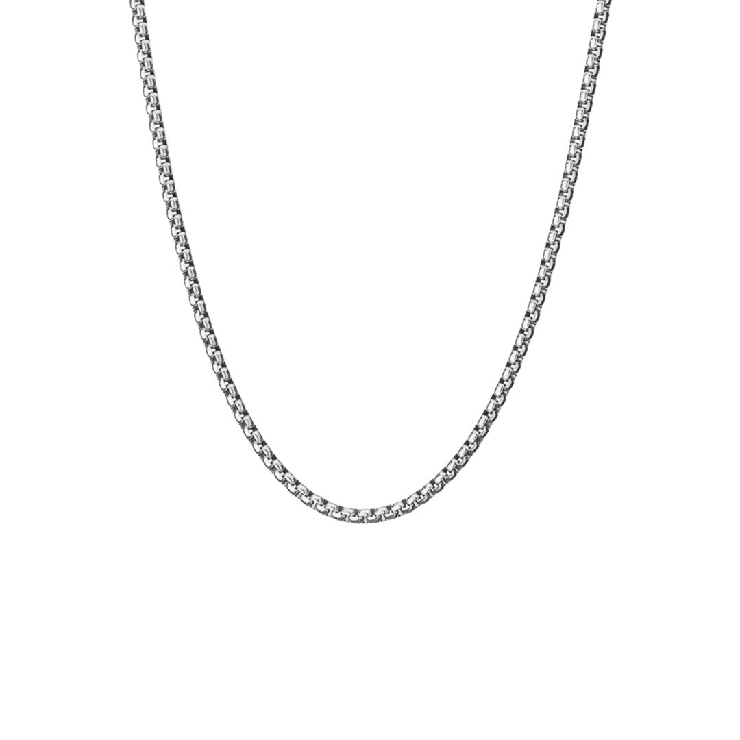 Pig & Hen Stainless Steel Box Chain Necklace