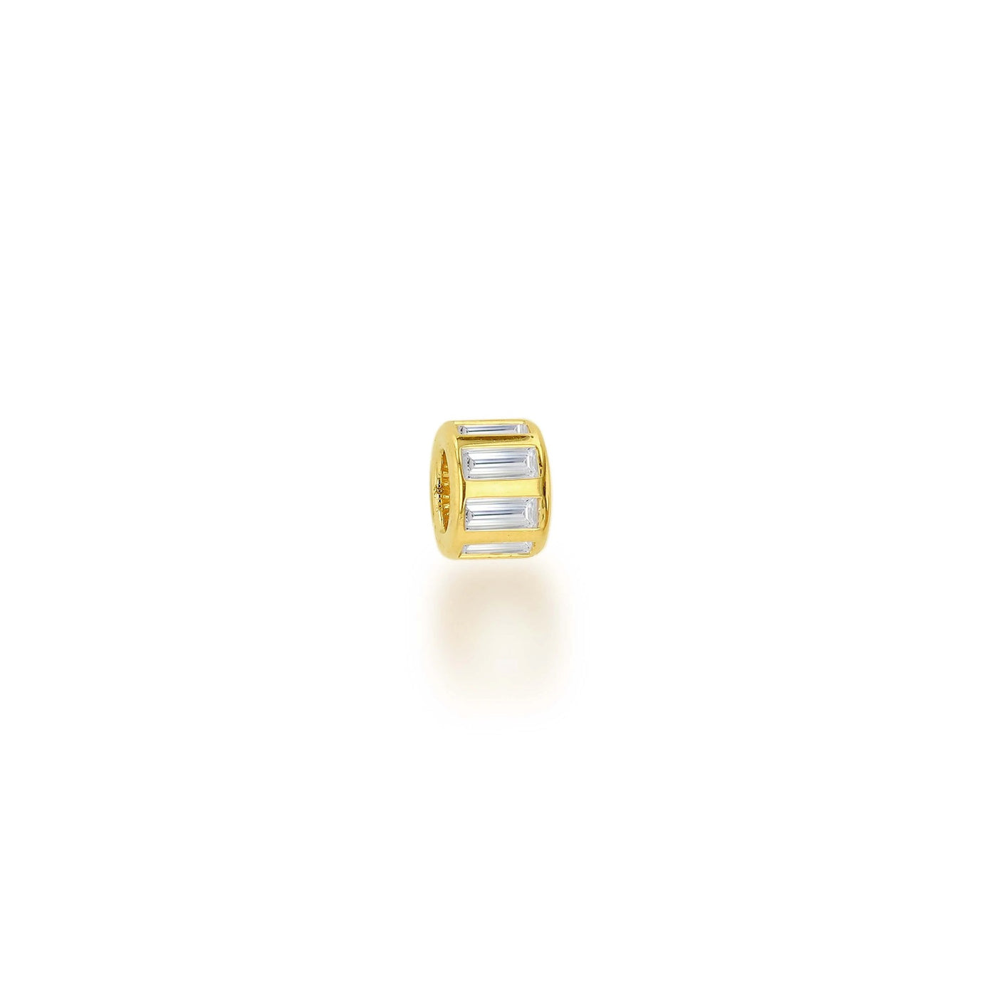 Rachel Reid Baguette Diamond Wheel Charm