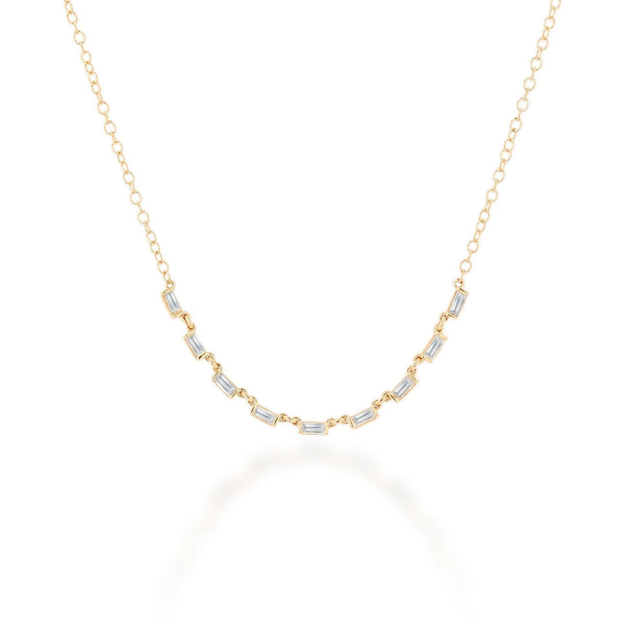 Rachel Reid Diamond Baguette Layering Necklace