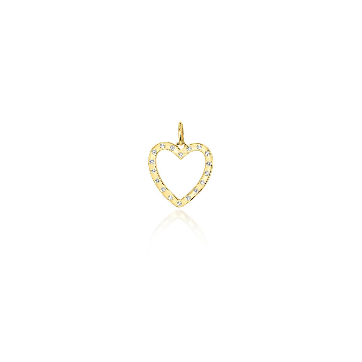 Rachel Reid Diamond Open Heart Charm