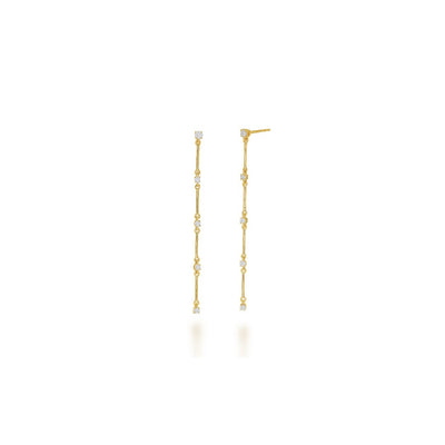 Rachel Reid Diamond Stick Drop Earrings
