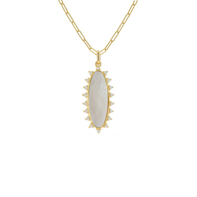 Rachel Reid Elongated Mother of Pearl Charm