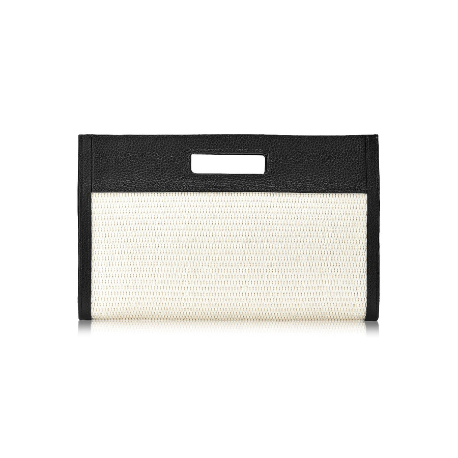 Gigi NY Remy Clutch in Natural Raffia