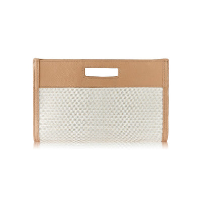 Gigi NY Remy Clutch in Natural Raffia
