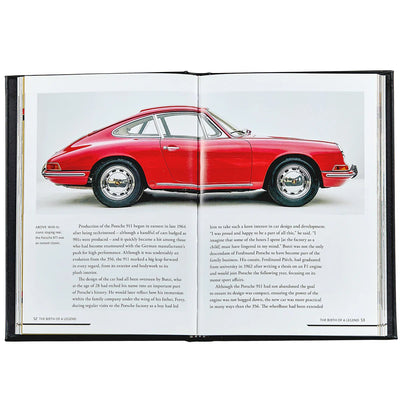 The Story of Porsche Leather Bound Keepsake Book