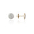 Rose Gold Diamond Cluster Stud Earrings