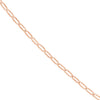 Paperclip 1.25mm Chain in Rose Gold
