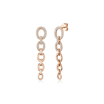 Shy Creation Graduating Link Earrings