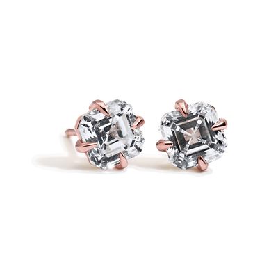 Asscher Cut Diamond Studs