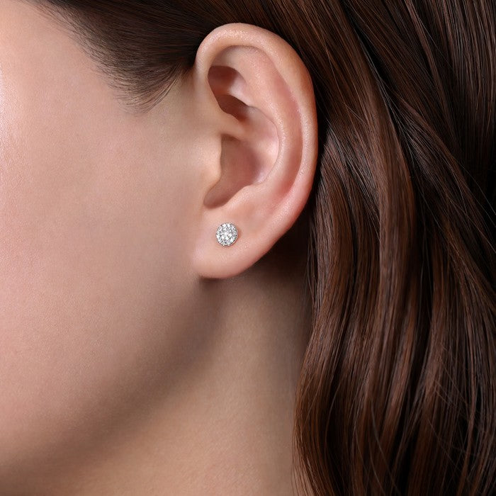 Gabriel & Co. Pave Diamond Stud Earrings