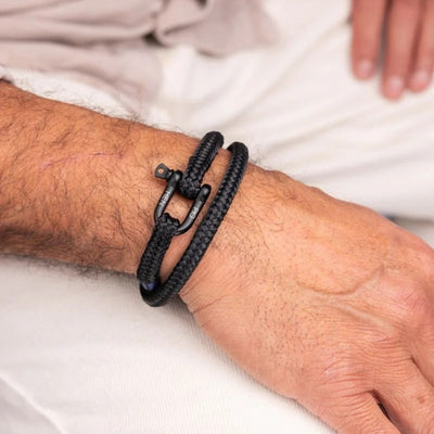 Pig & Hen Salty Steve Black | Black Men's Bracelet