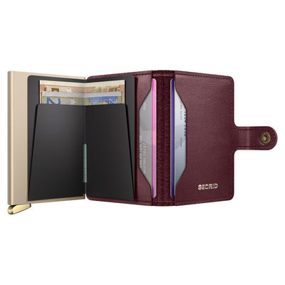 Secrid Premium Mini Wallet Emboss Diamond Bordeaux +