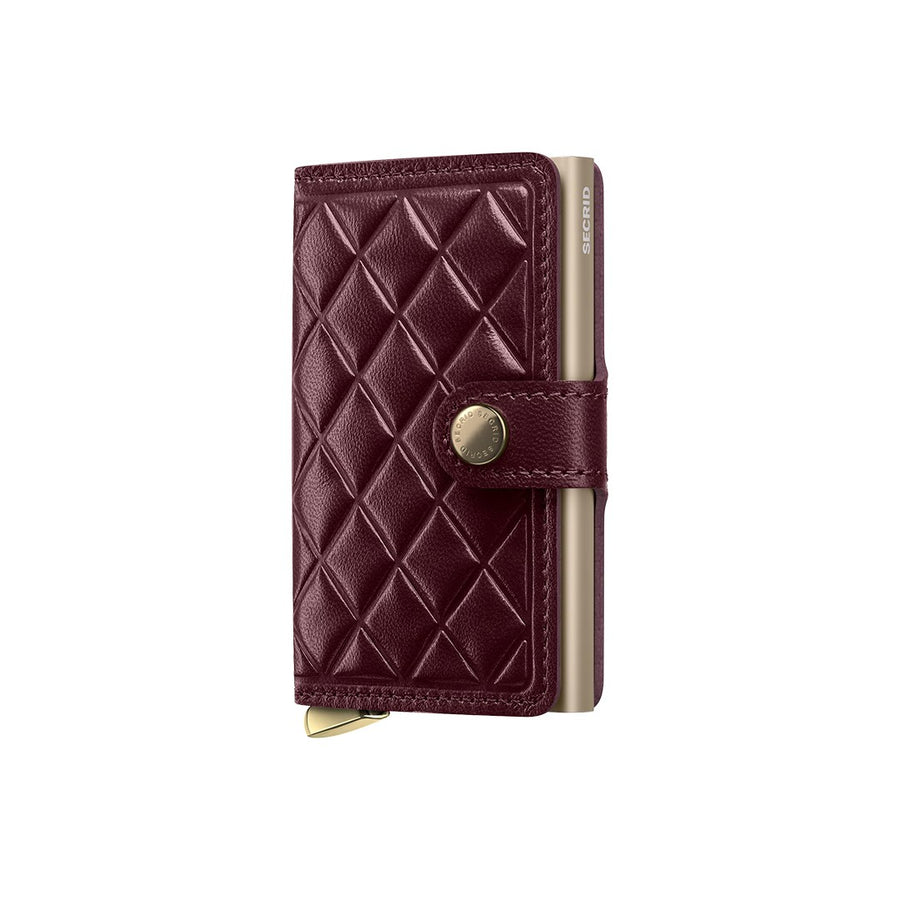 Secrid Premium Mini Wallet Emboss Diamond Bordeaux +