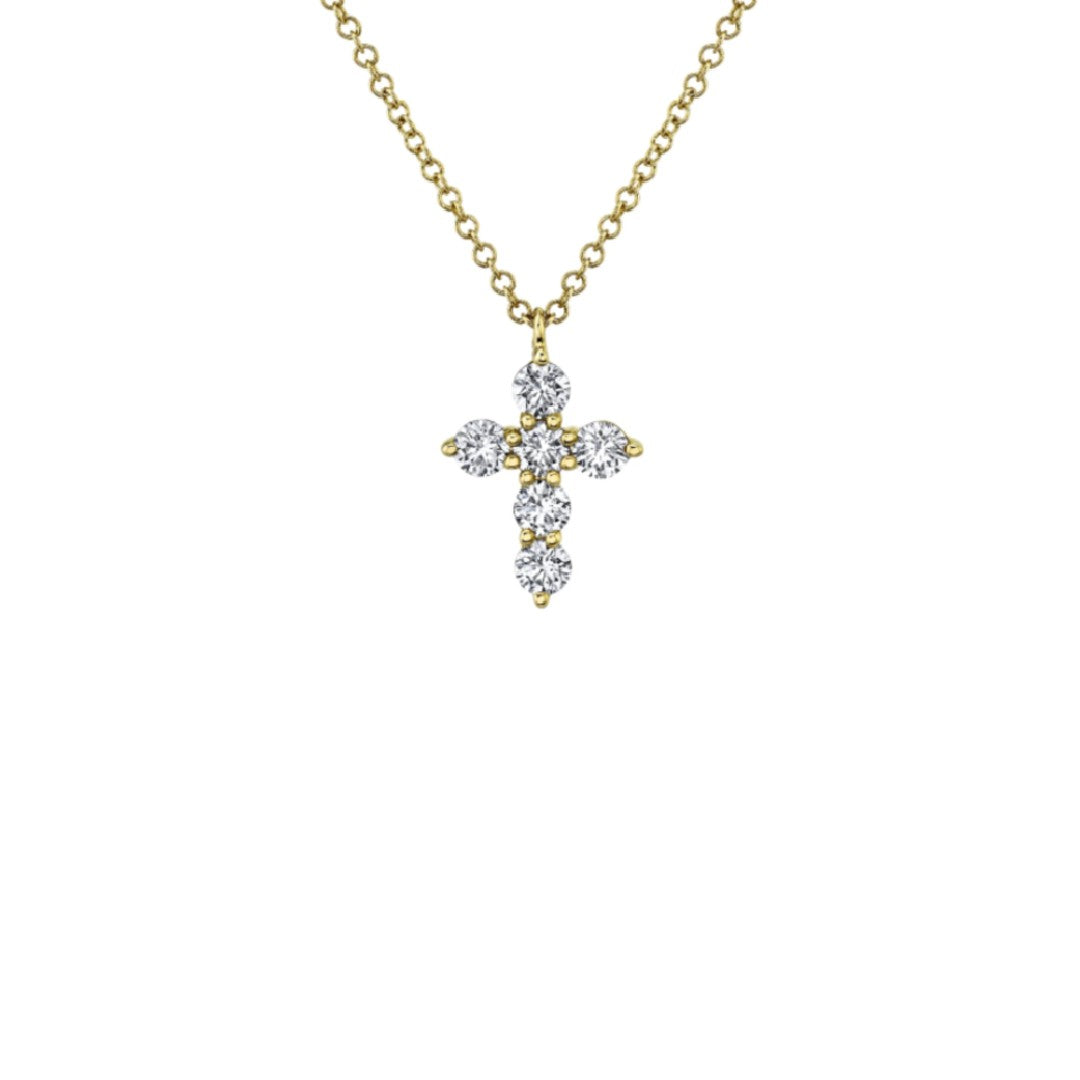 Shy Creation 0.50ct Diamond Cross Necklace