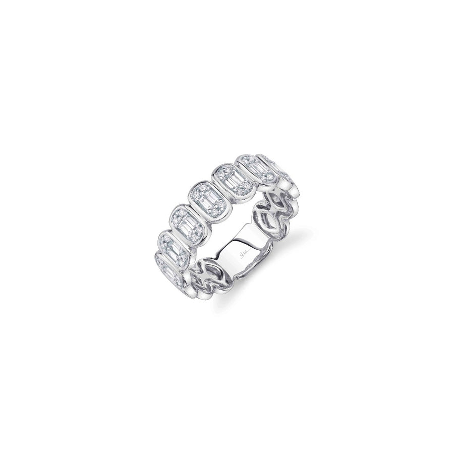 Shy Creation Baguette Bezel Diamond Ring