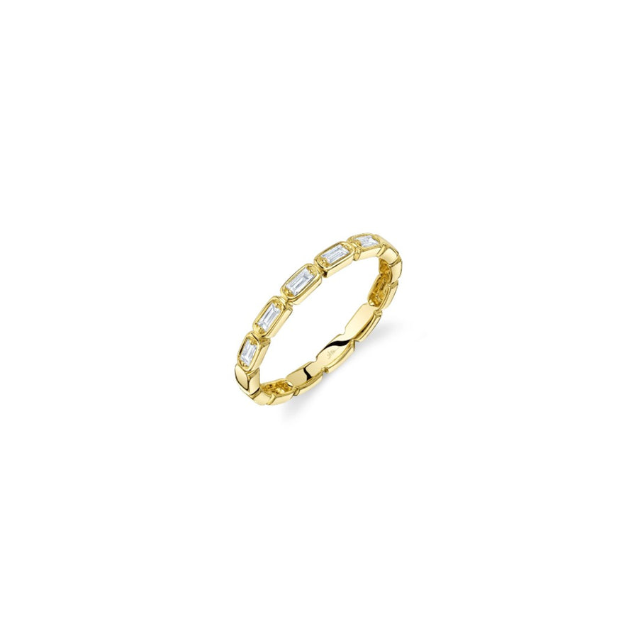 Shy Creation Baguette Diamond Bezel Ring