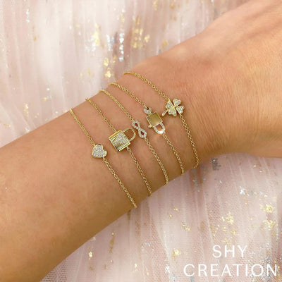Shy Creation Diamond Infinity Bracelet