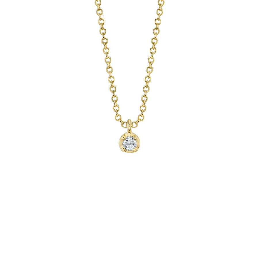 Shy Creation Crown Setting Diamond Necklace