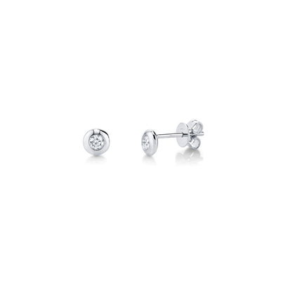 Shy Creation Diamond Bezel Studs