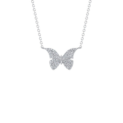 Shy Creation Diamond Butterfly Necklace