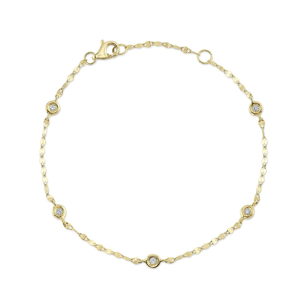 Shy Creation Diamond by the Yard Sparkle Chain Bracelet