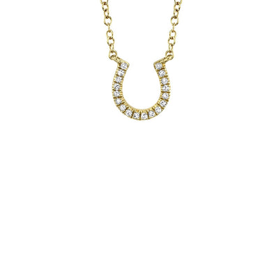 Shy Creation Diamond Horseshoe Necklace