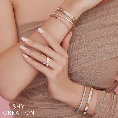 Shy Creation Thin Diamond Bangle