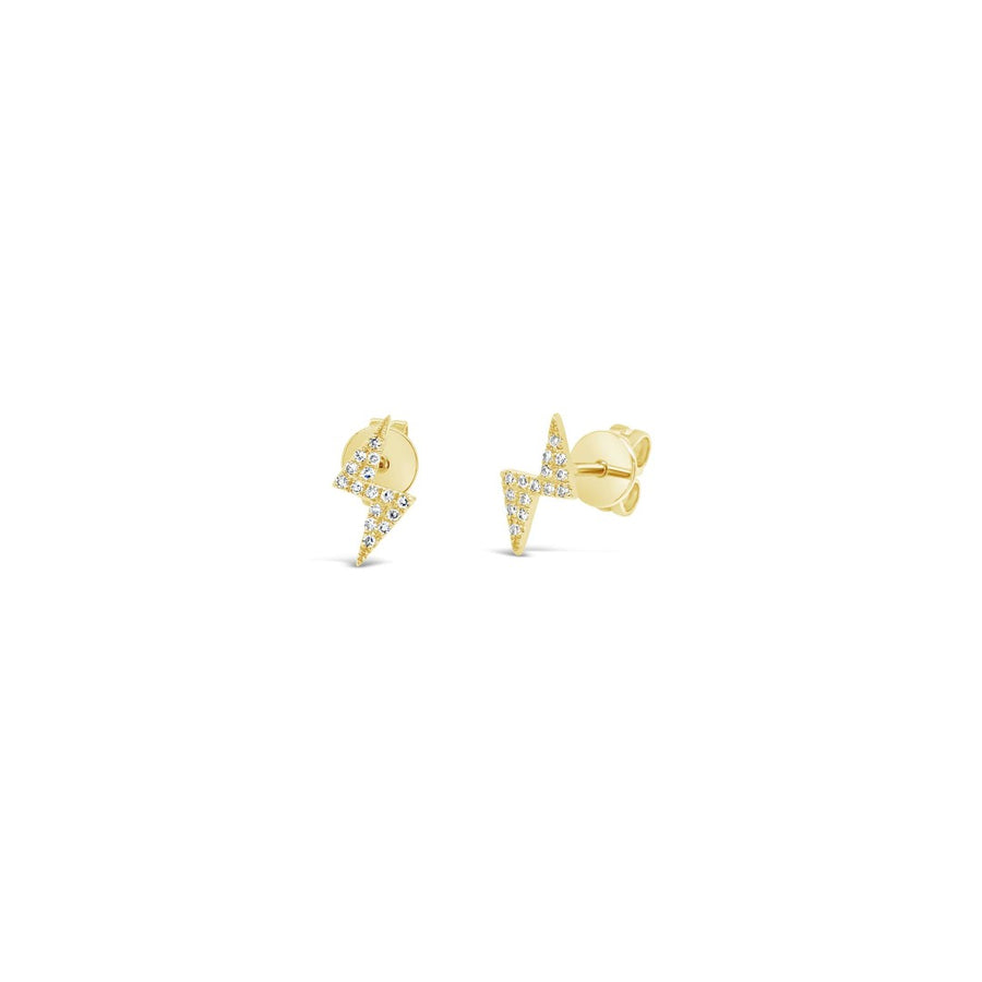Shy Creation Diamond Lightning Bolt Studs