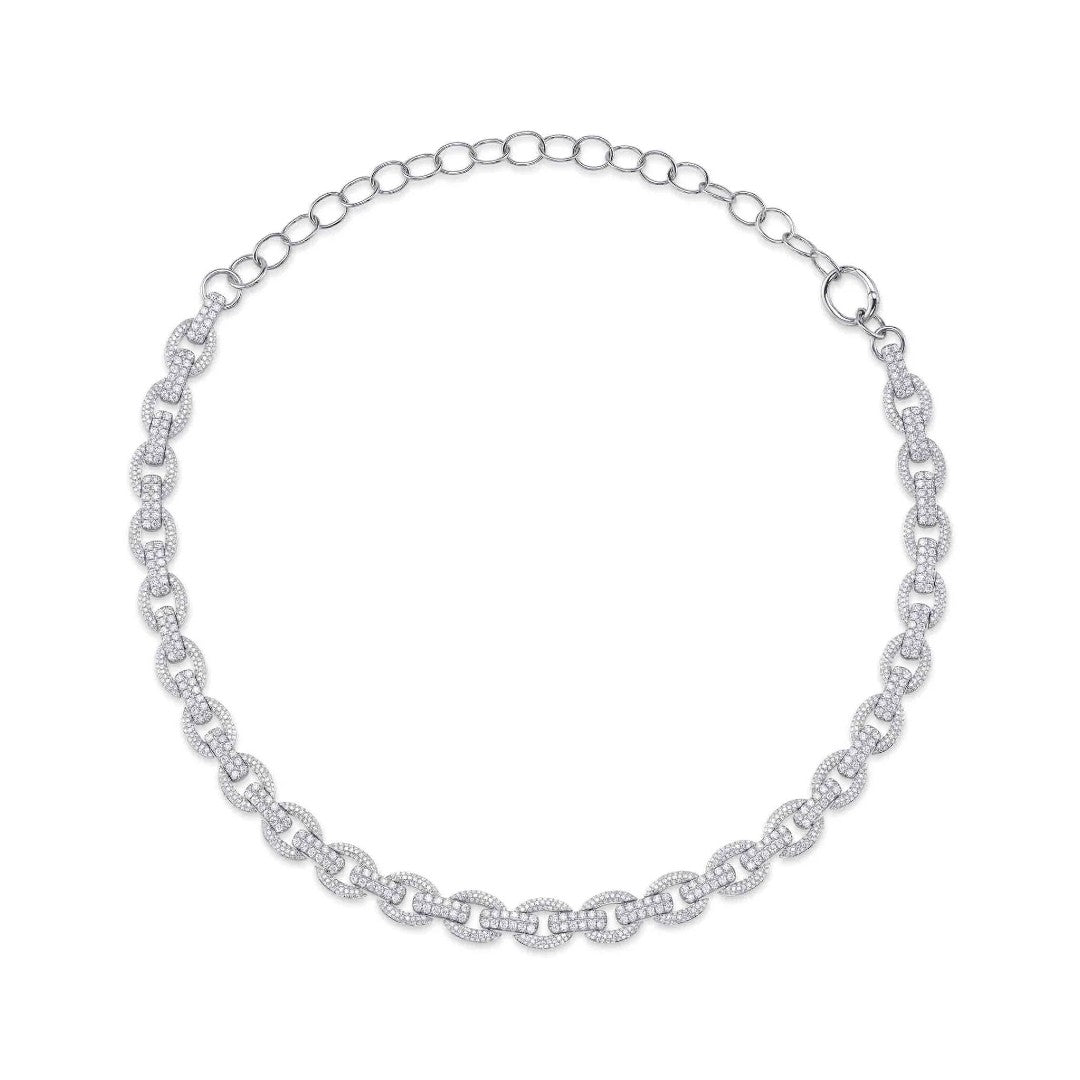 Shy Creation Diamond Link Necklace