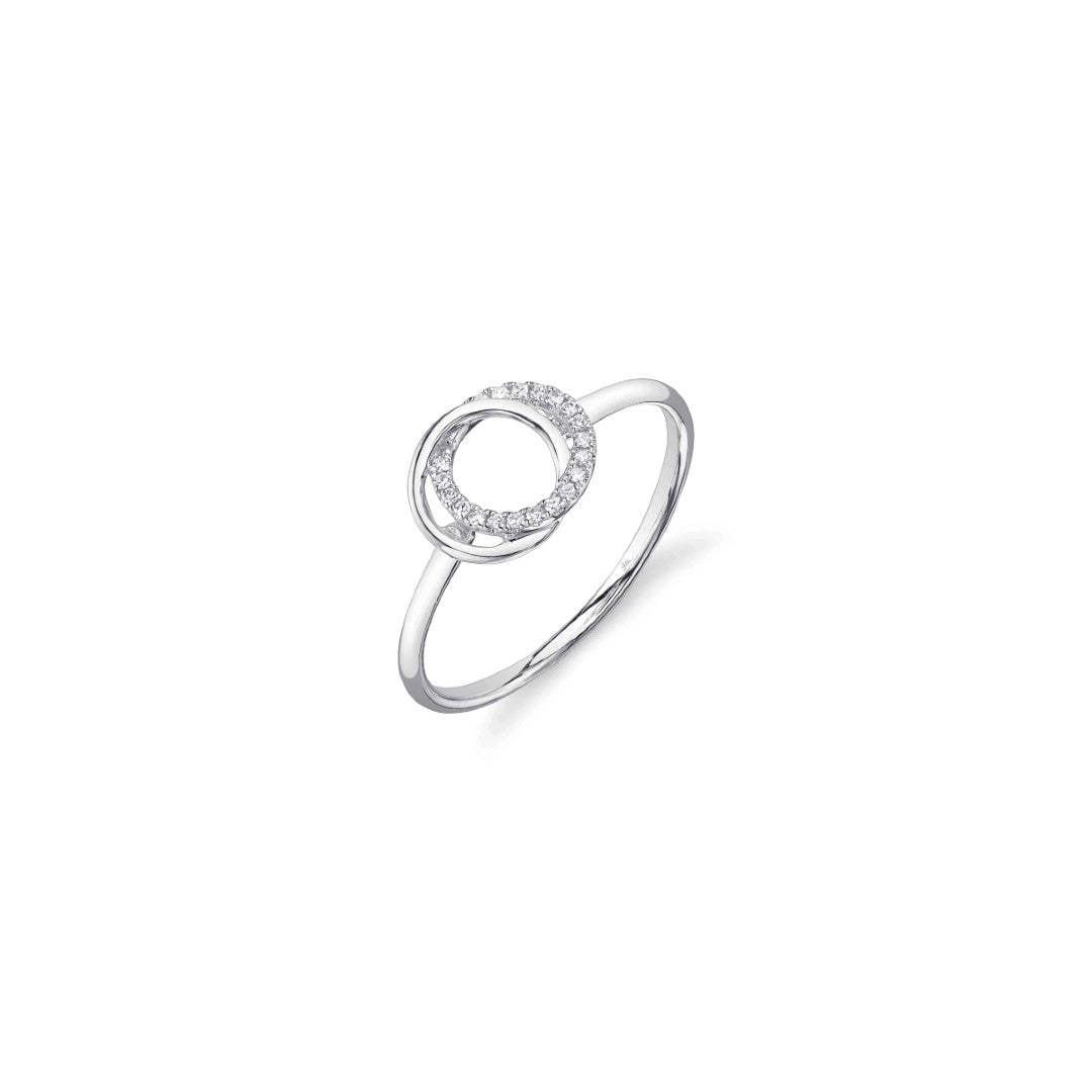 Shy Creation Diamond Love Knot Ring
