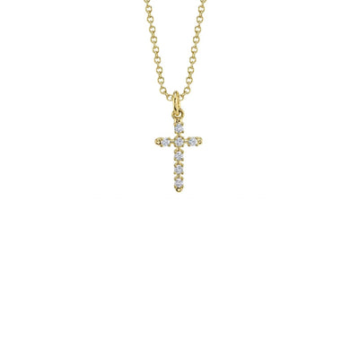 Shy Creation Diamond Cross Necklace