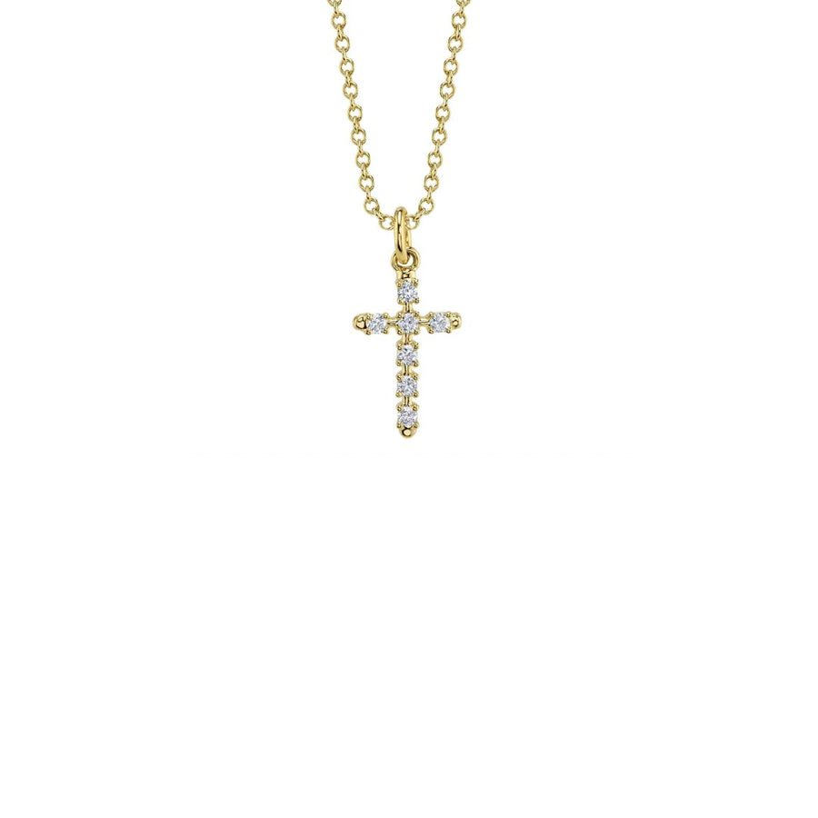 Shy Creation Diamond Cross Necklace