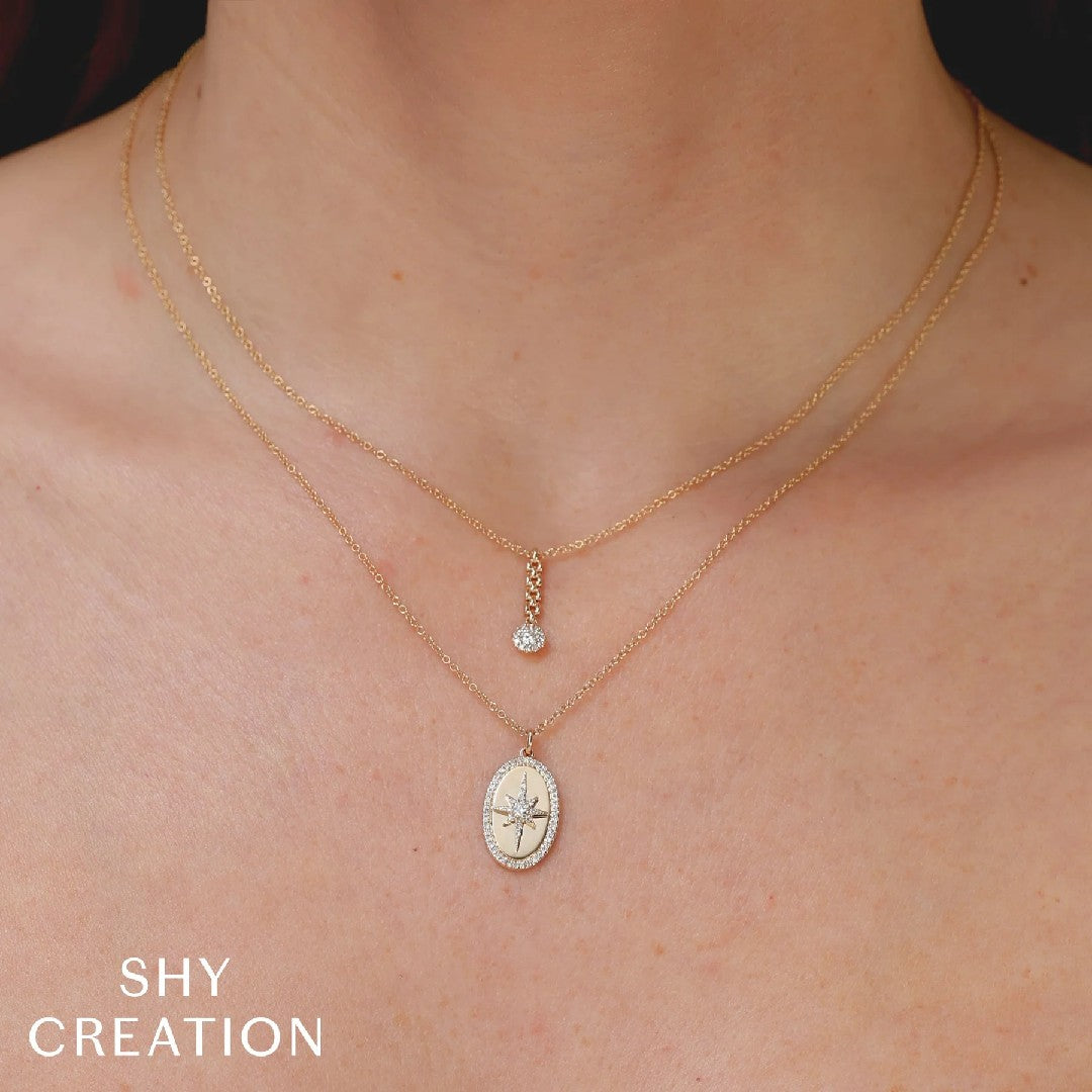 Shy Creation Diamond North Star Necklace