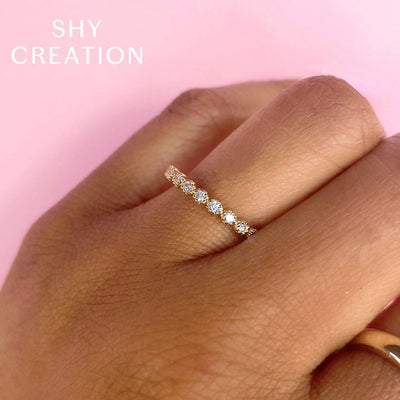 Shy Creation Crown Setting Diamond Ring
